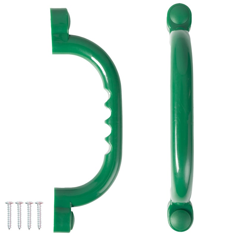 Barcaloo Playground Safety Handles - Outdoor Green Grab Handle Bars, Tree House Accessories, for Backyard Playset and Playground Equipment Replacement Safety Parts for Monkey Bars, Jungle Gym, and More - Image 1
